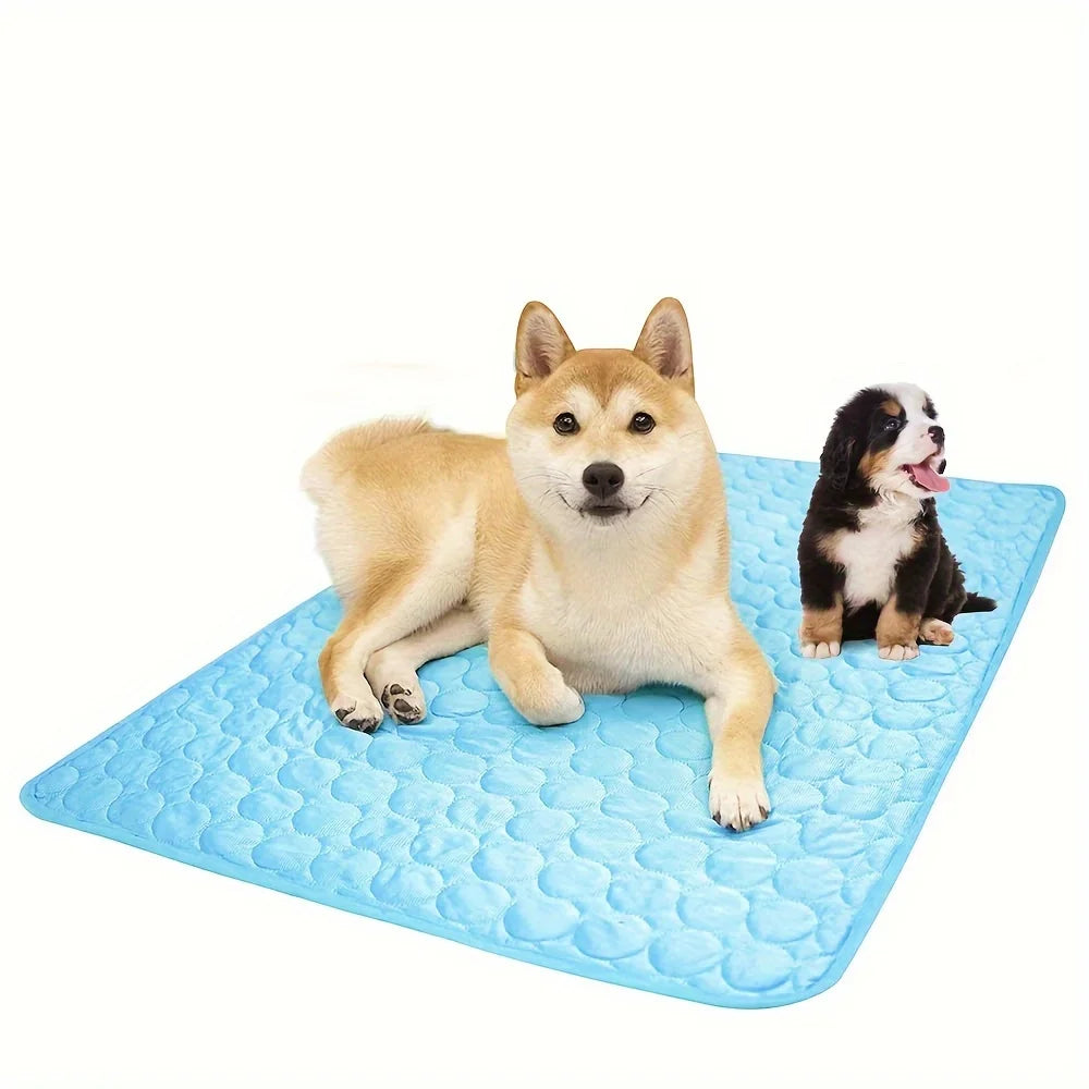 Self-Cooling Pet Mat for Dogs & Cats – Ice Cold Summer Sleeping Pad, Breathable & Washable Cooling Blanket for Crate, Bed, Floor & Travel