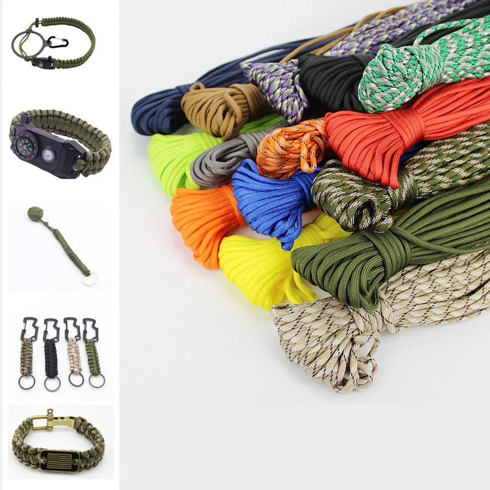 31M Paracord Cord 7 Cores 550 Tactical Rope Diameter 4mm for Outdoor Camping Survival Lanyard Parachute Rope Hiking Tent Accessories