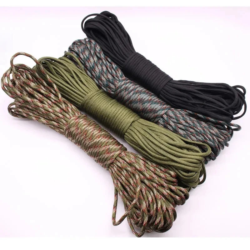 31M Paracord Cord 7 Cores 550 Tactical Rope Diameter 4mm for Outdoor Camping Survival Lanyard Parachute Rope Hiking Tent Accessories