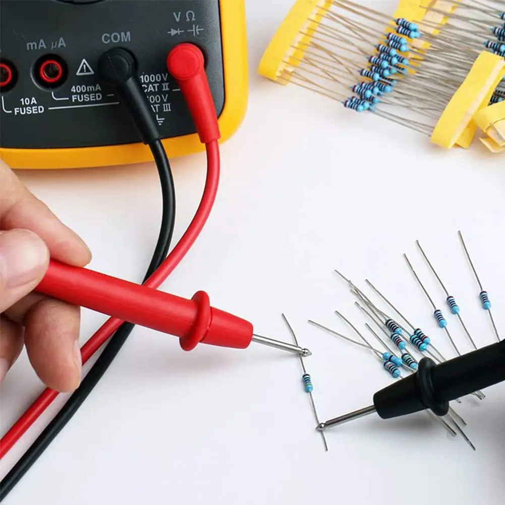 300/600pcs 1% Resistor Set Resistance 1/4W Metal Film Resistors Kit 10Ohm ~1M Ohm 30Values Electronic Components Kit