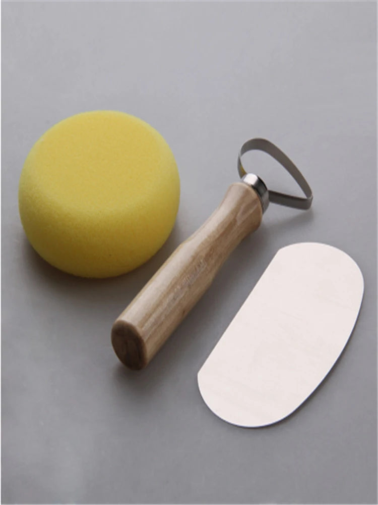 8-Piece Clay Sculpting Tool Set – DIY Pottery & Ceramic Carving Tools with Wooden Knives for Modeling, Molding & Crafting