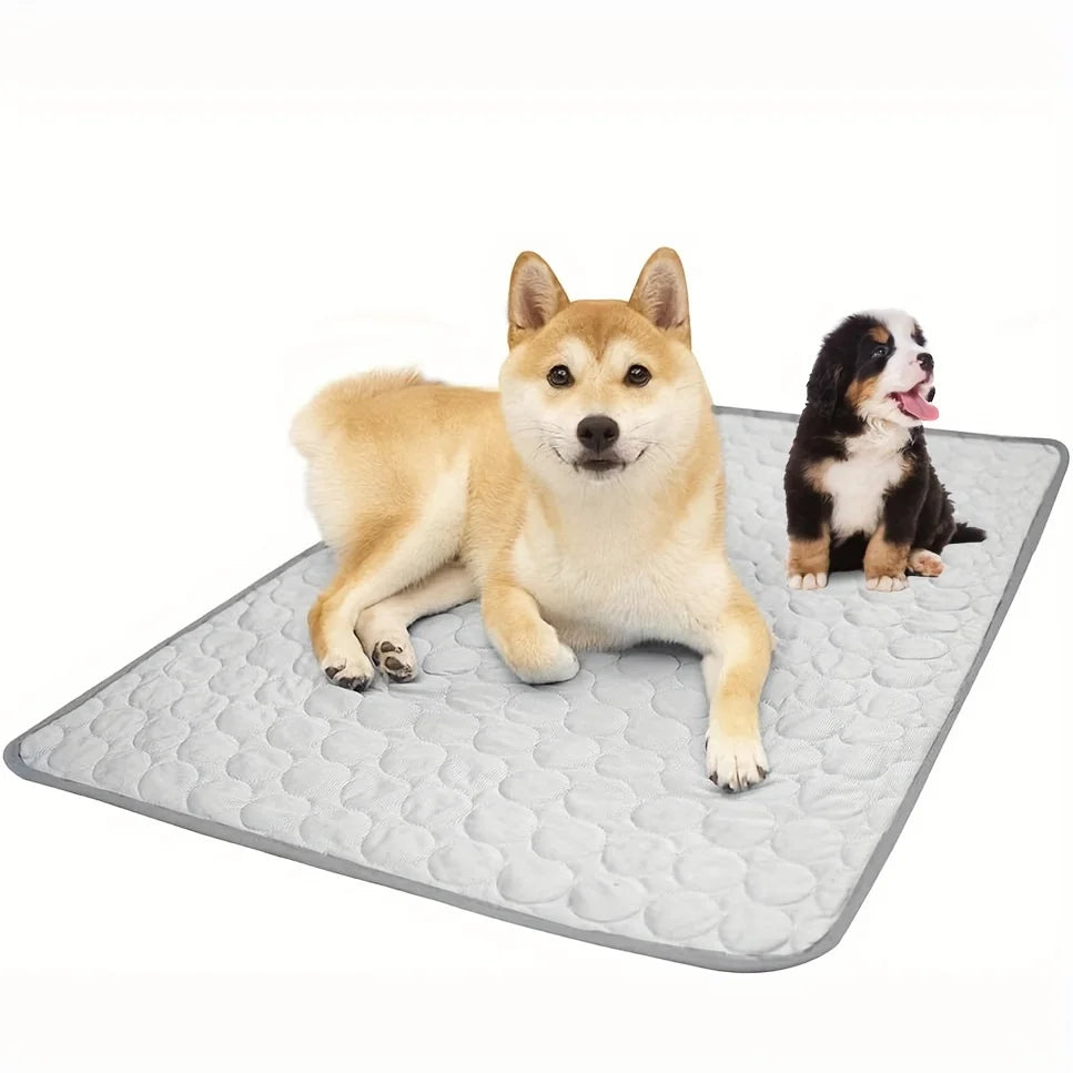 Self-Cooling Pet Mat for Dogs & Cats – Ice Cold Summer Sleeping Pad, Breathable & Washable Cooling Blanket for Crate, Bed, Floor & Travel