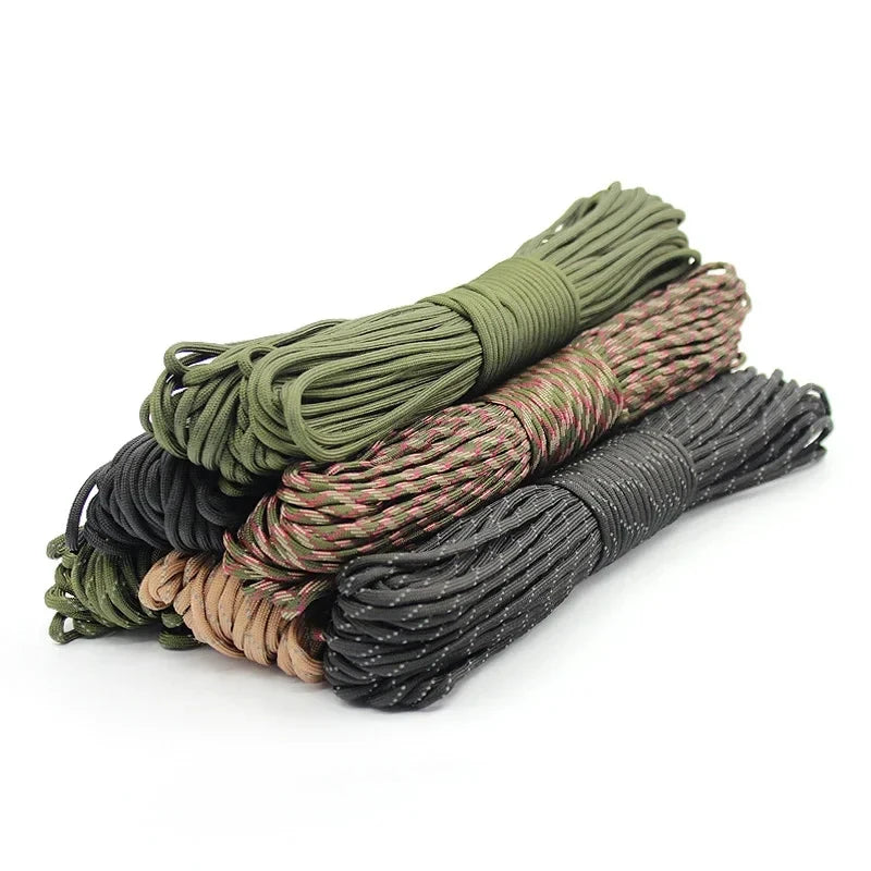 31M Paracord Cord 7 Cores 550 Tactical Rope Diameter 4mm for Outdoor Camping Survival Lanyard Parachute Rope Hiking Tent Accessories